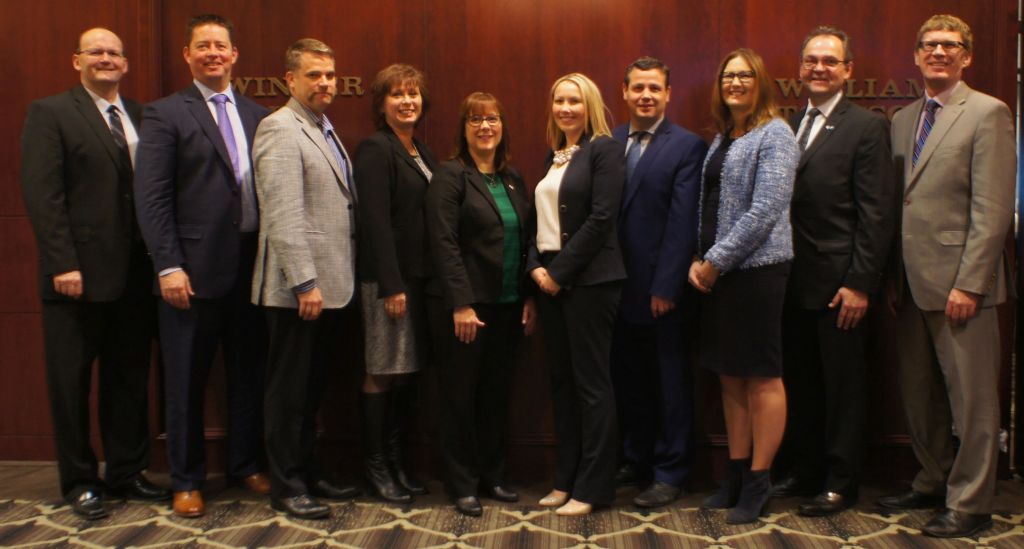 Left to Right: Darwin Bozek, Kevin Johnson, Roger Ermuth, Melissa Banks, Rachel Miller, Jennifer Embury (Robert Half), Dan Stradlweiser, Laura xx, Larry Brownoff, Glen Jarbeau.