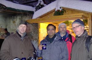 2010-12-04 - Kirchlag: (L to R) Graham, Neel, Frank and Alan