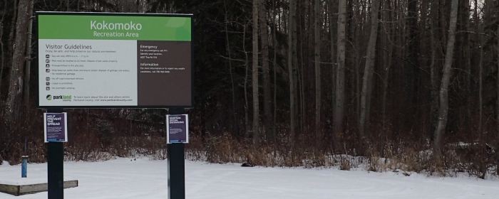 Sign for Kokomoko Day Use Area