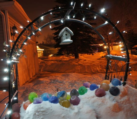 Frosty Balls at Night