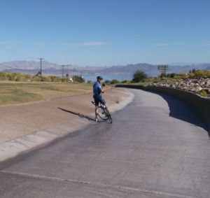 2014-10-31 - Descent into the Hoover Dam via the spill way (aka turnpike)