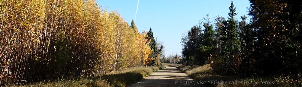 RR 245A heading north through Nestow NA., P. Potter, 2023-10-08.