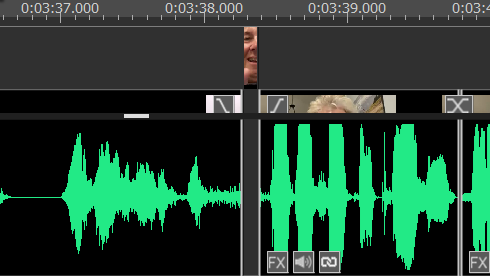Example of a 0.1 second screen capture that allowed for a short break in the video.