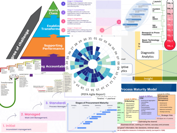 Mashup of various Maturity Framework Model graphics.